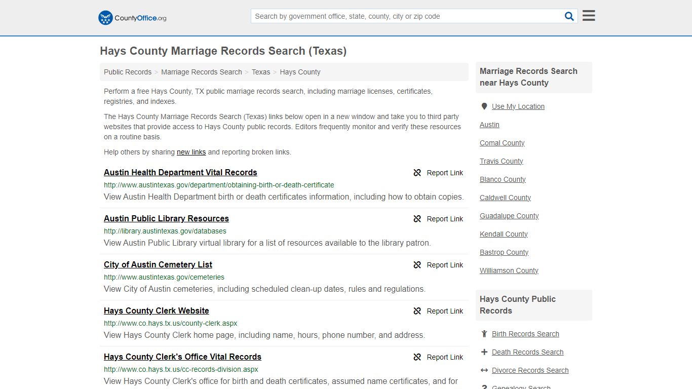 Marriage Records Search - Hays County, TX (Marriage Licenses ...